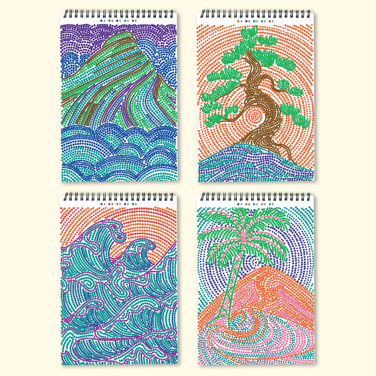 Flowart -Dot By Letter - Landscapes