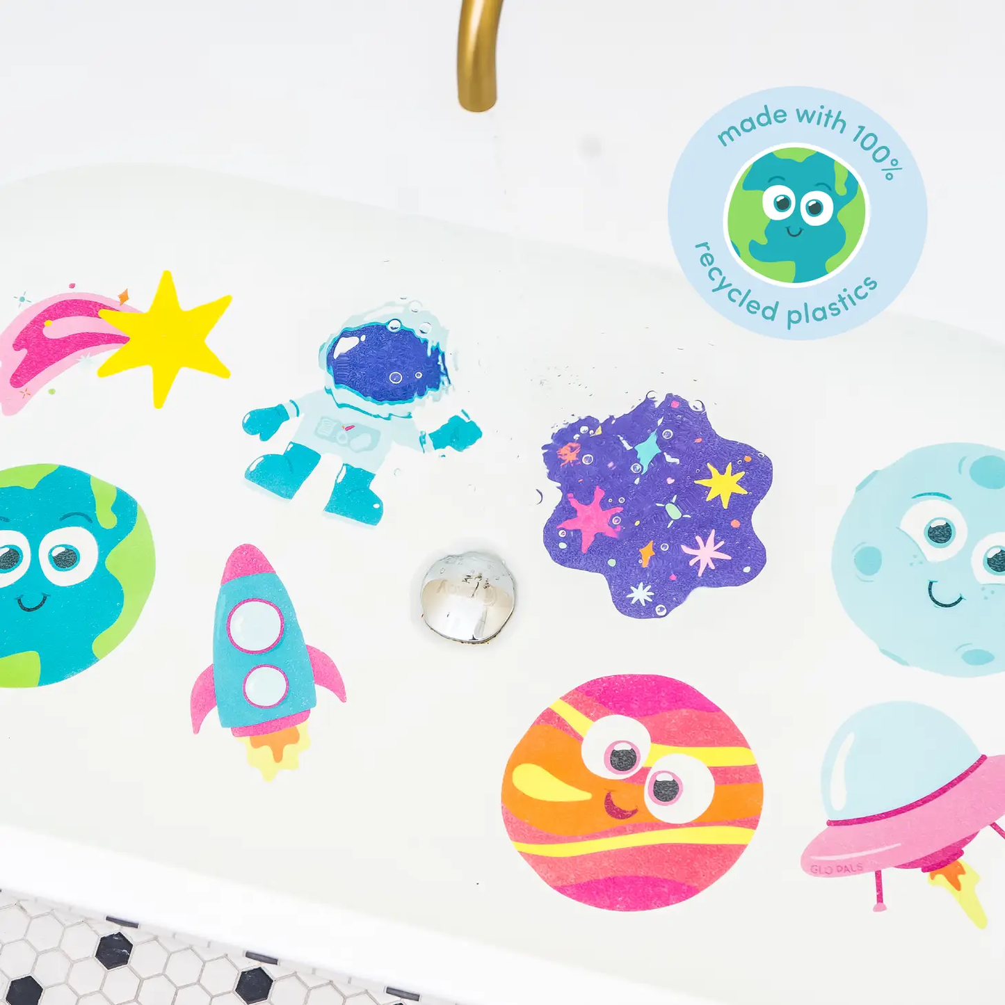 Galaxy Grips Bathtub Stickers