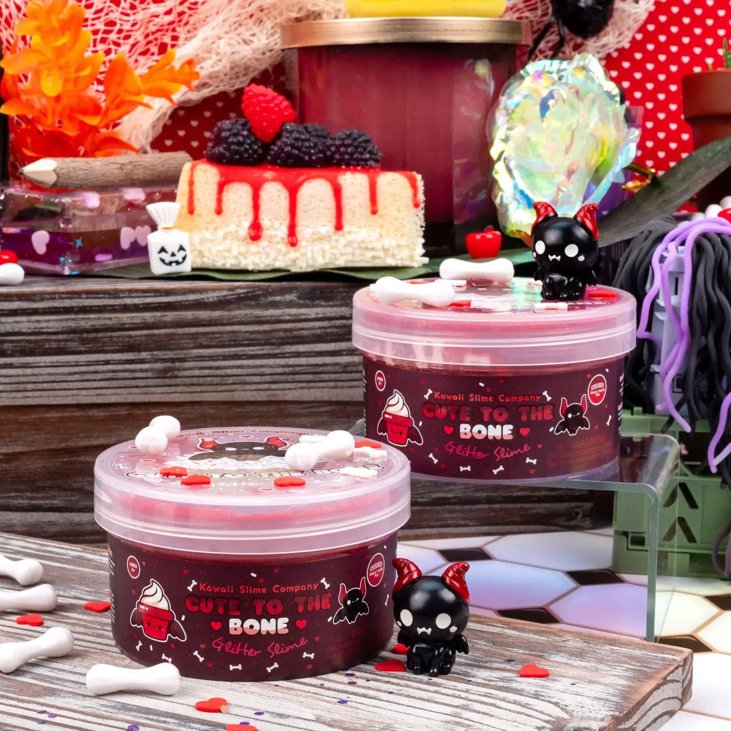 Cute To the Bone Glitter Slime