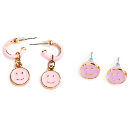 Girls Chic All Smiles Earring Set