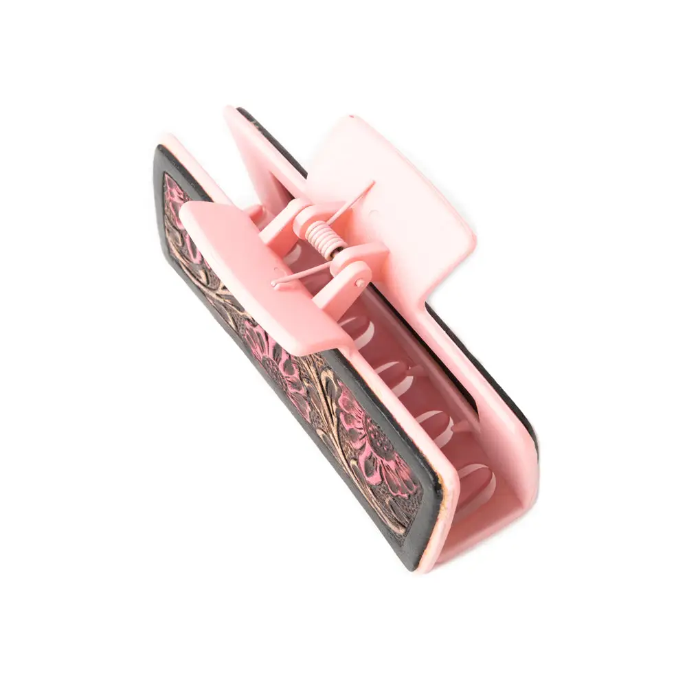 High Vista Hair Claw - Pink/Brown