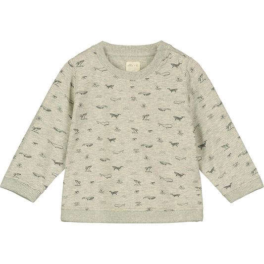 Baby Mawgan Grey Whales Top
