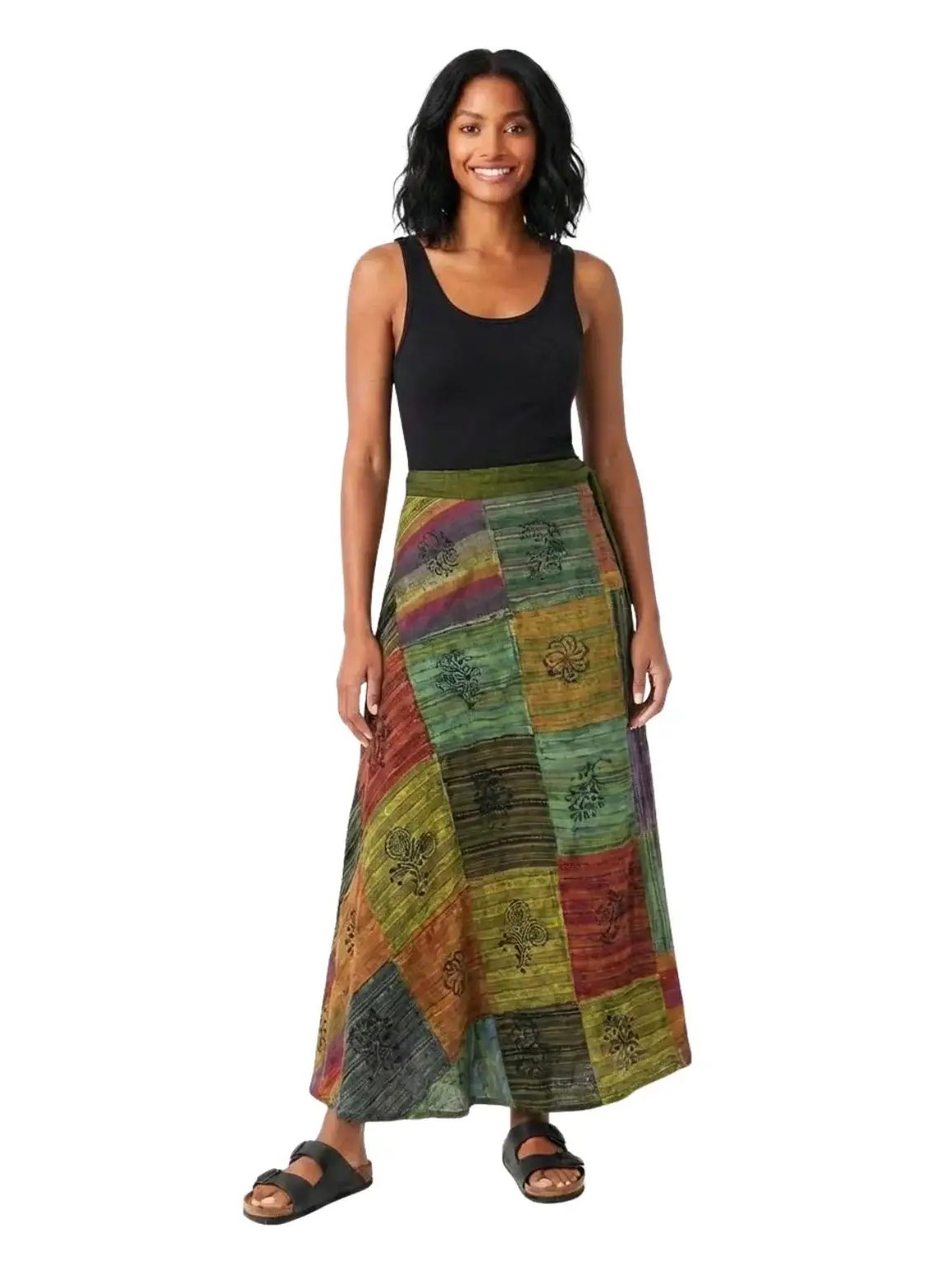 Patchouli Long Wrap Skirt