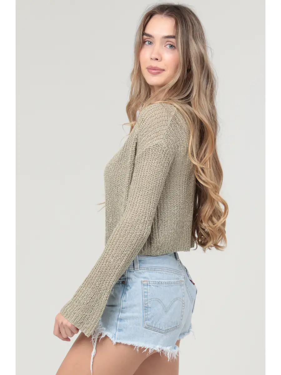 Lightweight Flare Sleeve Cardigan