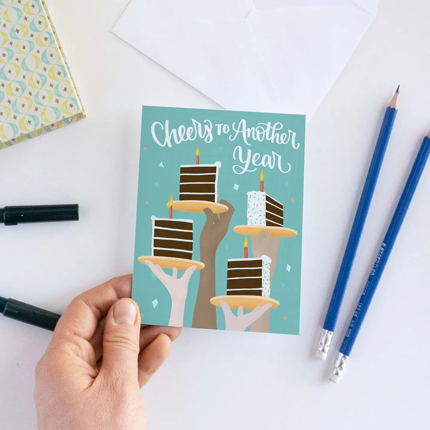 Cheers To Another Year Card