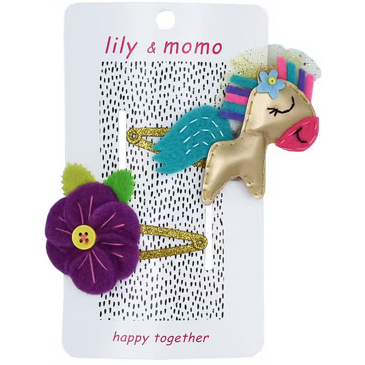 Happy Horse Hair Clips