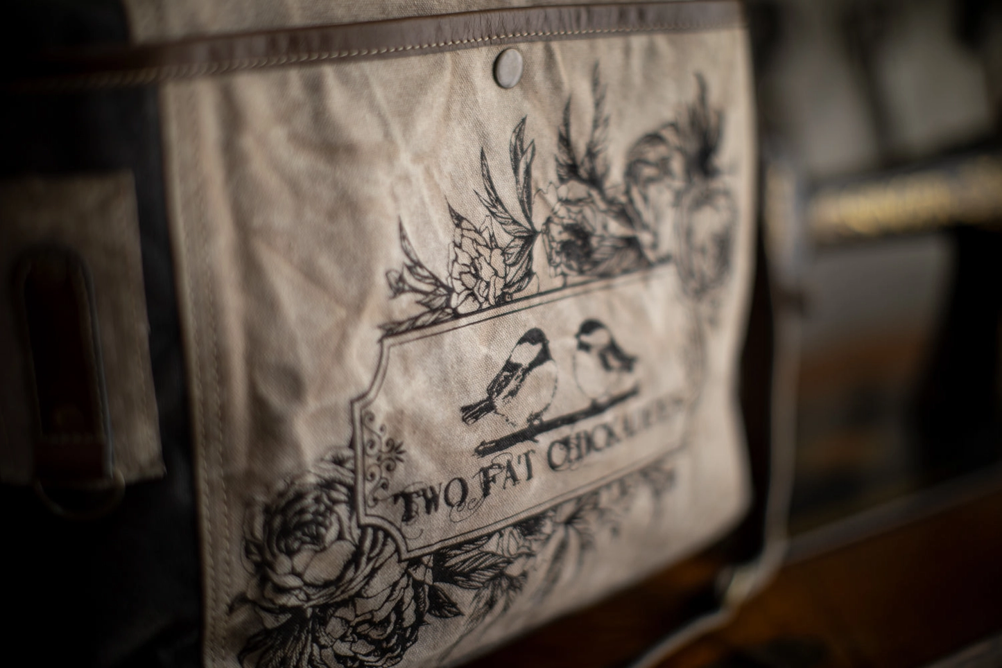 Two Fat Chickadees Canvas Tote
