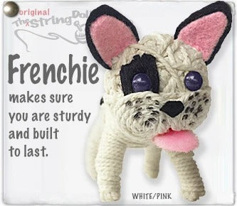 Frenchie the Bulldog String Doll Keychain