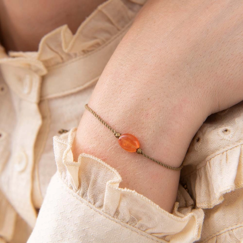 Carnelian Gemstone Bracelet