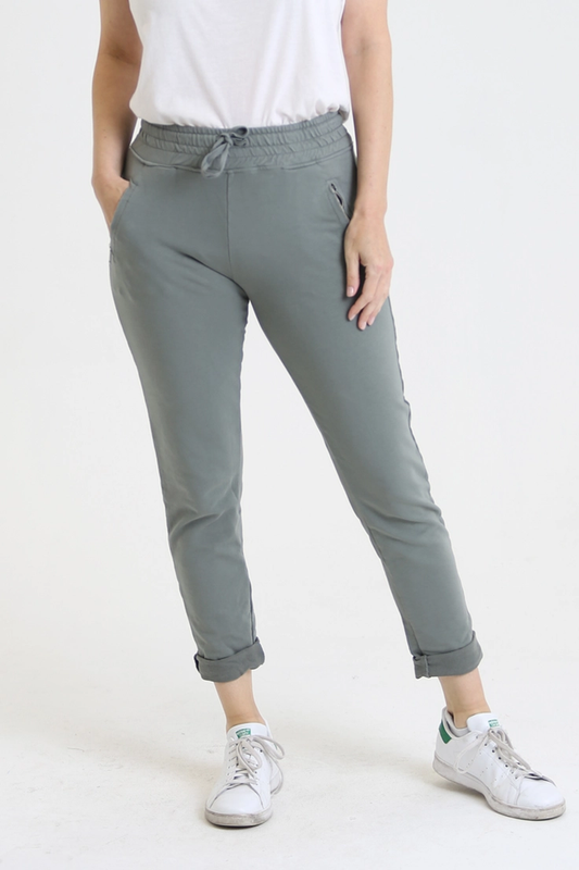 French Terry Joggers w/ Zipper Pocket