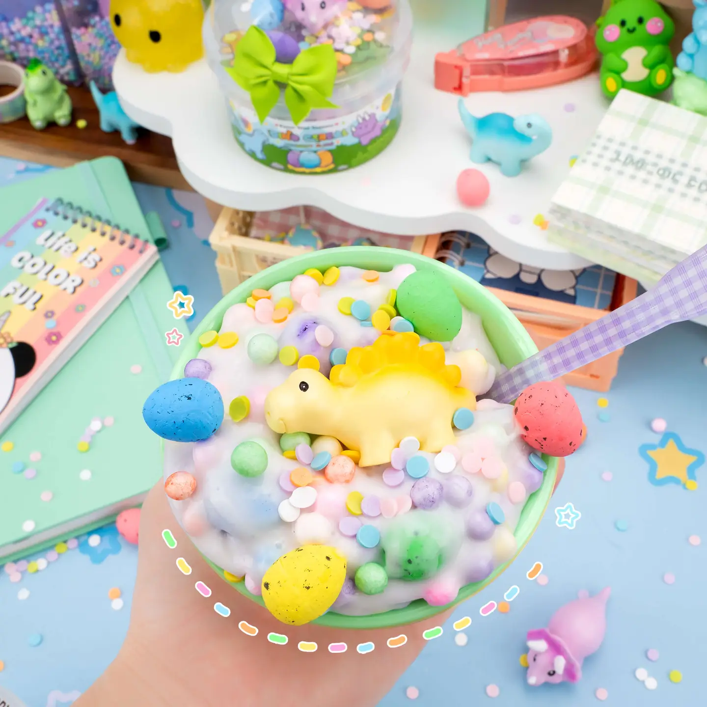 Dino Cereal Crunchy Slime