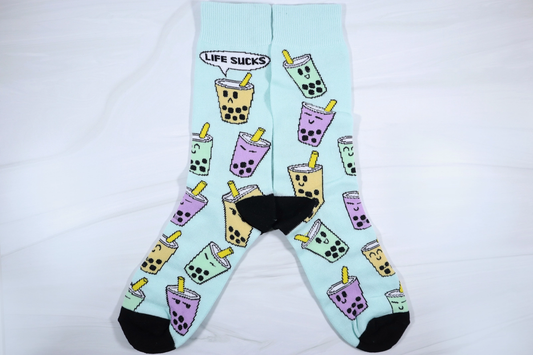 Life Sucks Boba Socks