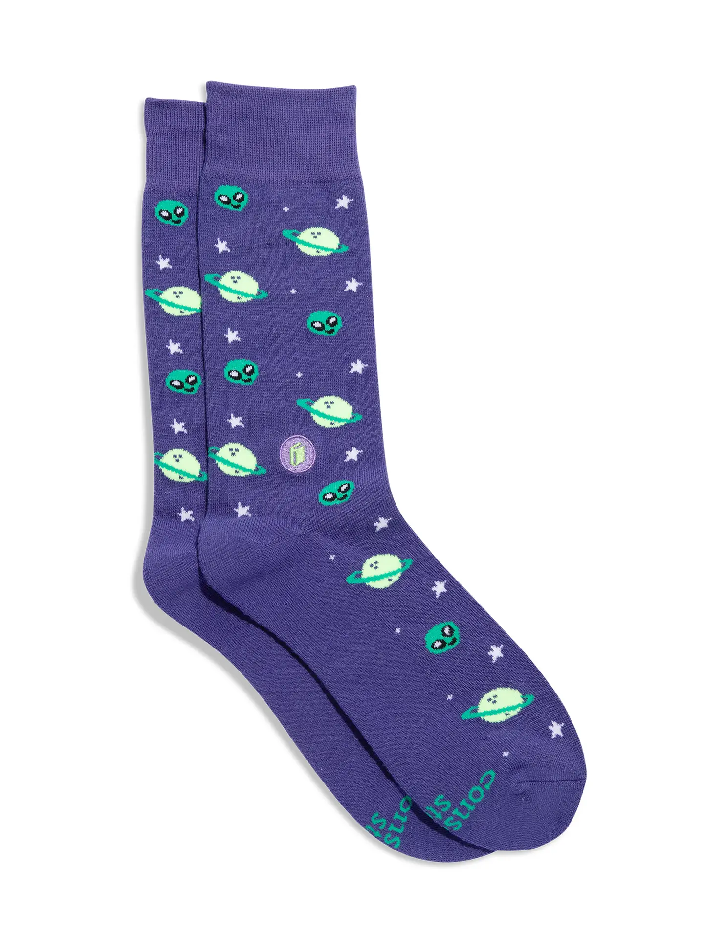 Socks That Give Books - Purple Planets