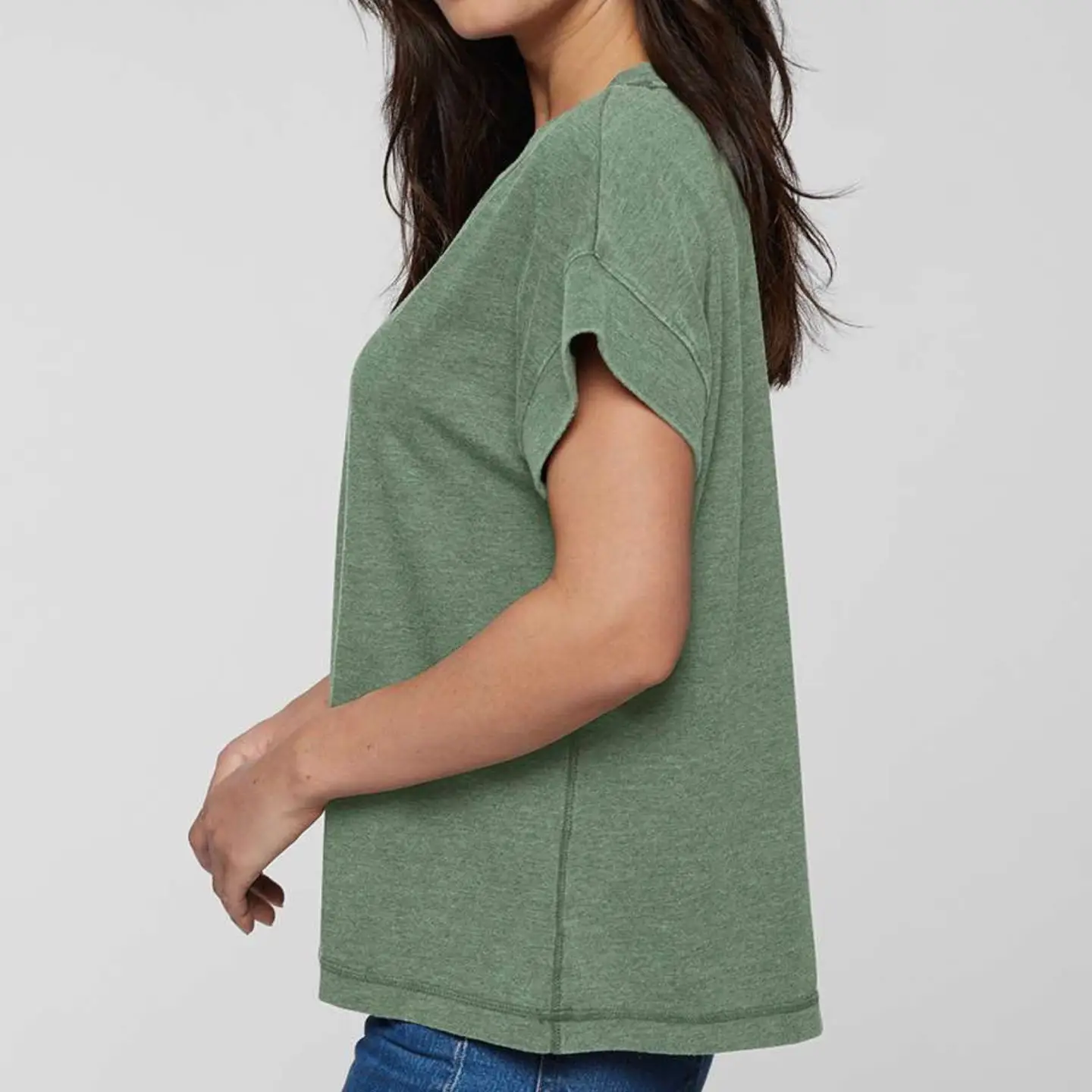 Loose Fit Evergreen Vintage Washed Tee