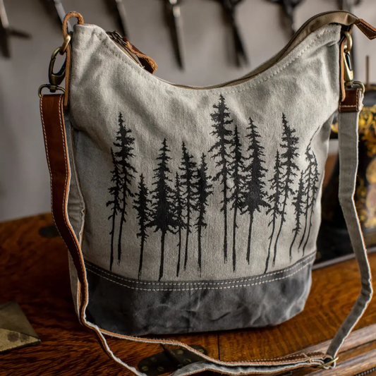 Blue Spruce Canvas Hobo Crossbody