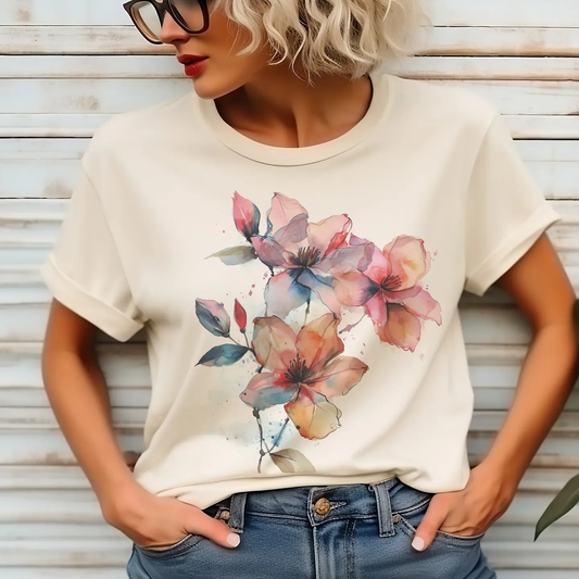 Flower Watercolor T-Shirt