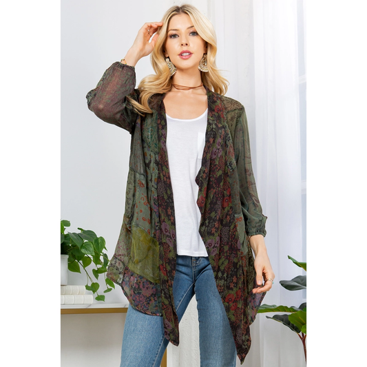 Patchwork Kimono Top