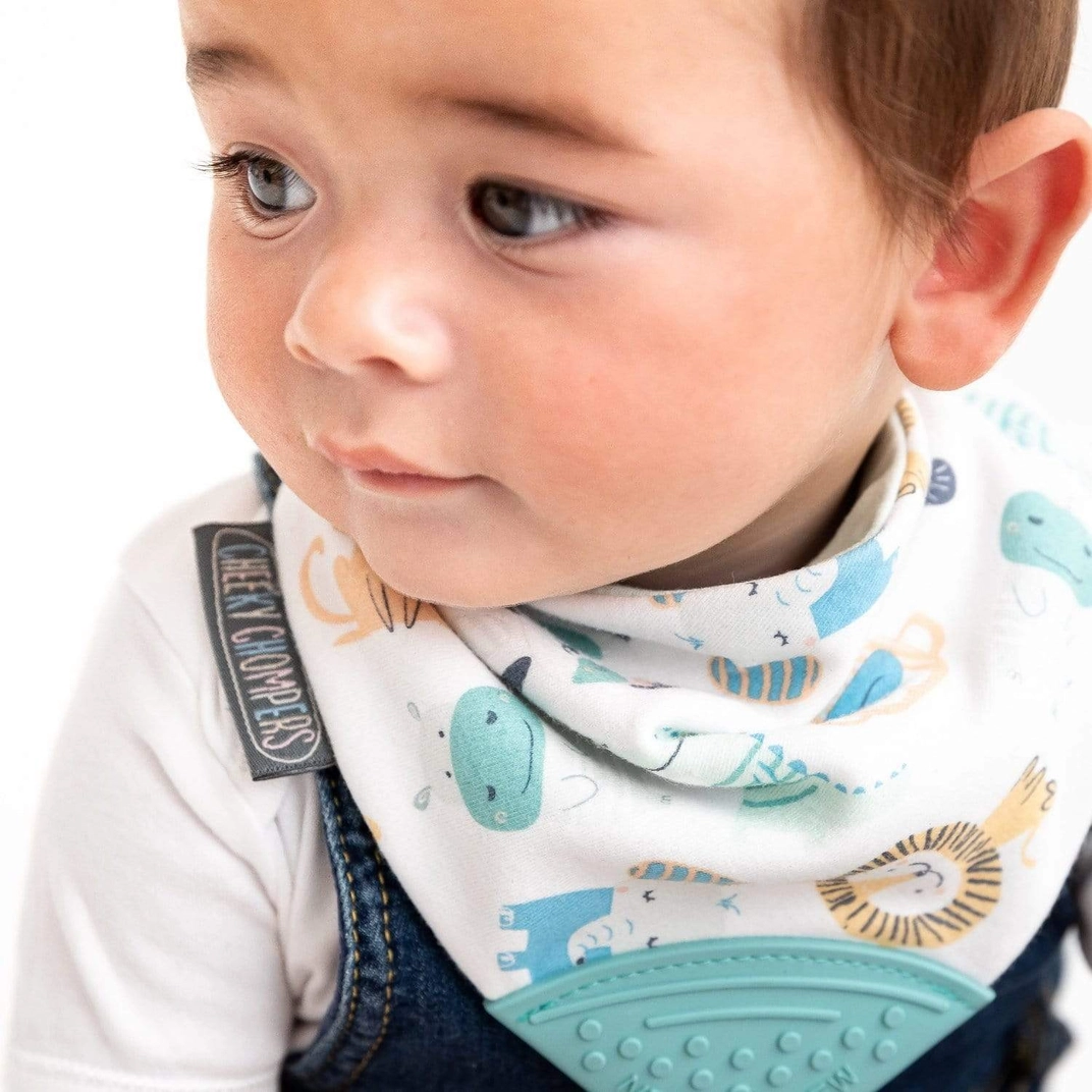 Neckerchew Bib Cheeky Animals