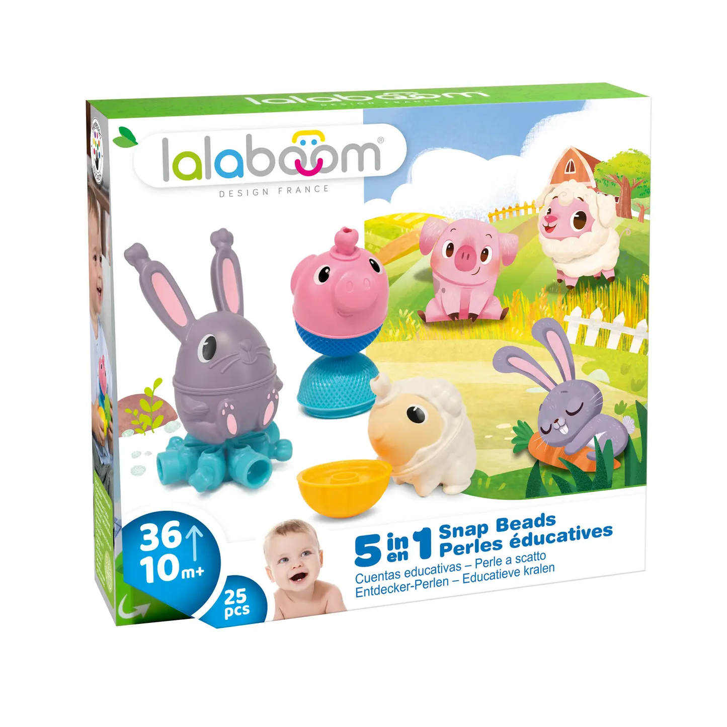 Lalaboom Farm Snap Beads