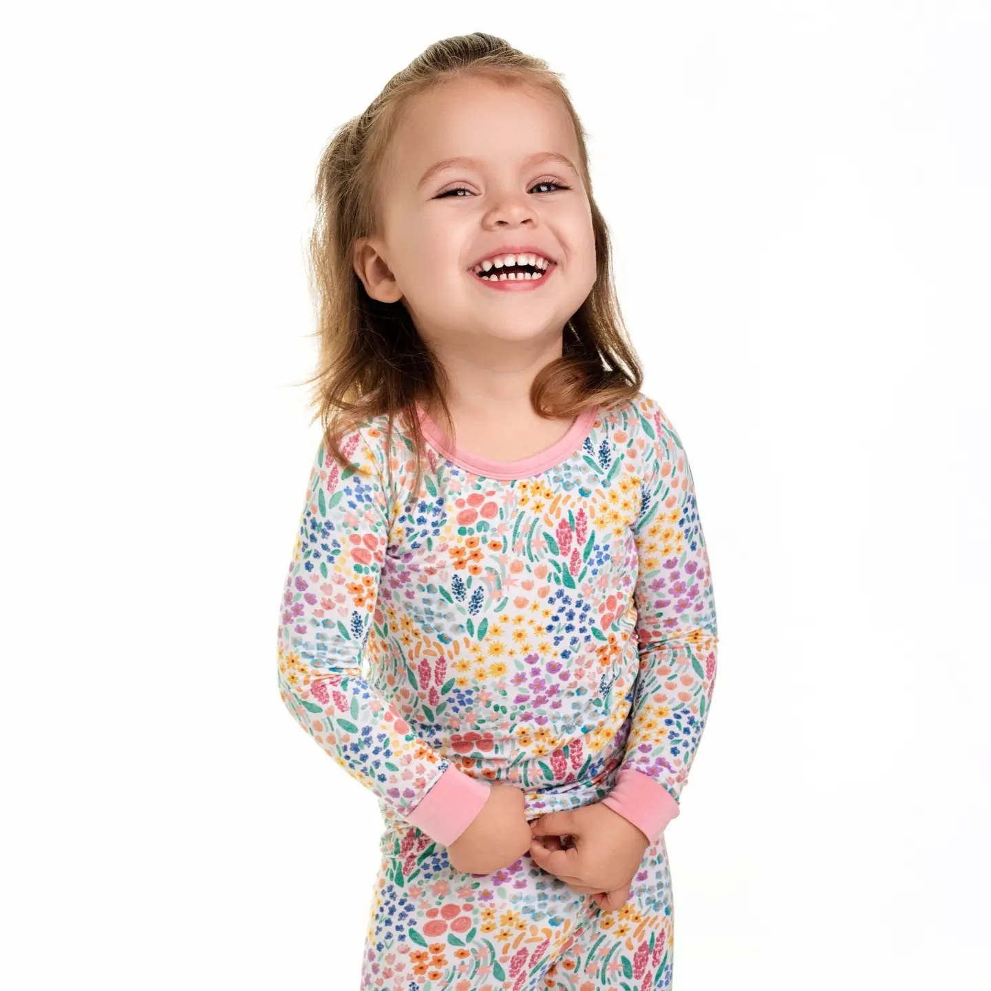 Whimsical Wildflowers Kids Bamboo Pajamas