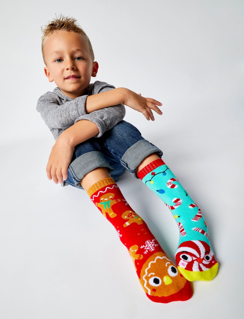 Pals Socks Gingerbread Candy Cane