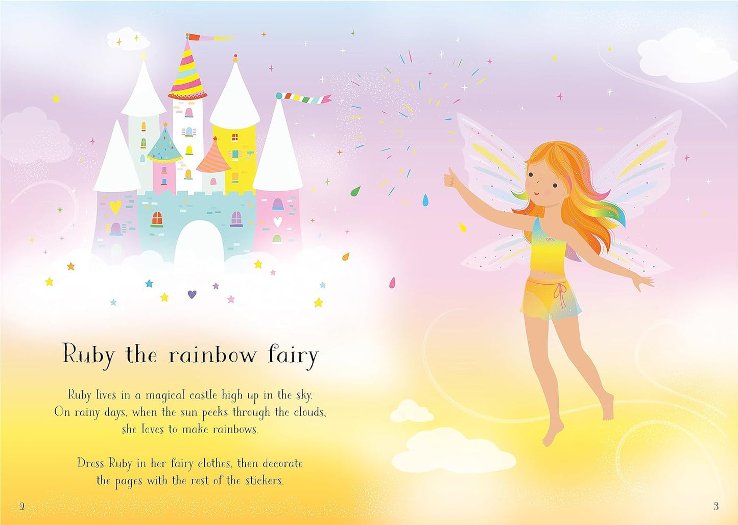 Sticker Dolly Dressing Rainbow Fairy