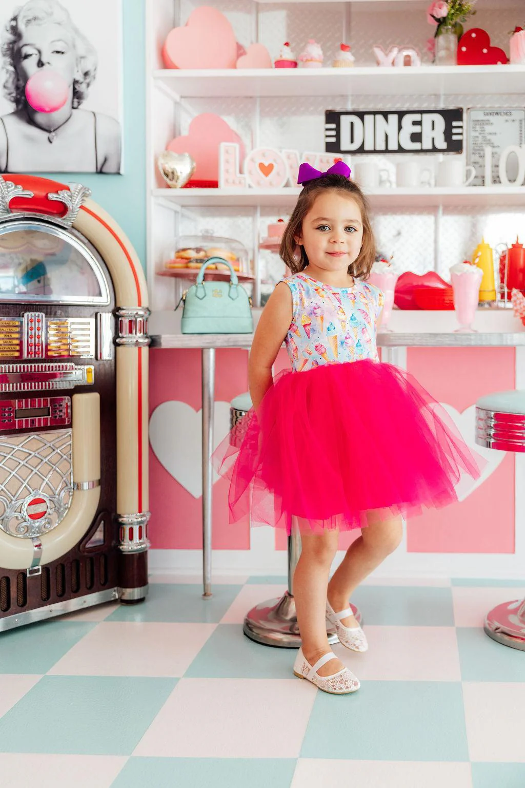 Rainbow Sweets Ice Cream Tutu Dress