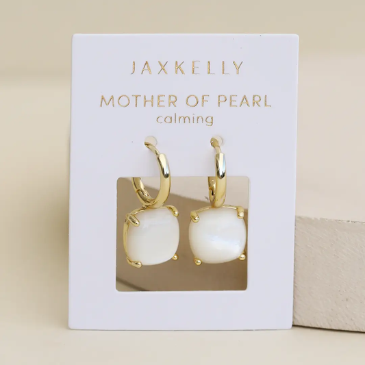 Mother of Pearl Mini Drop Earrings