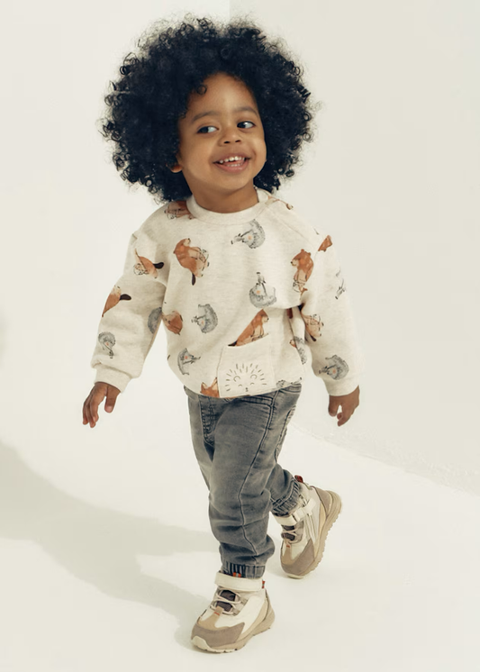 Baby Woodland Band Pullover