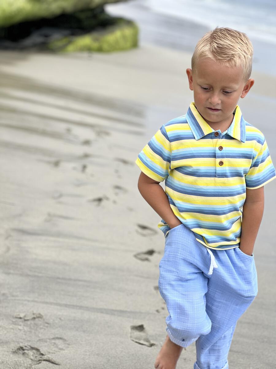 Boys Flagstaff Striped Polo