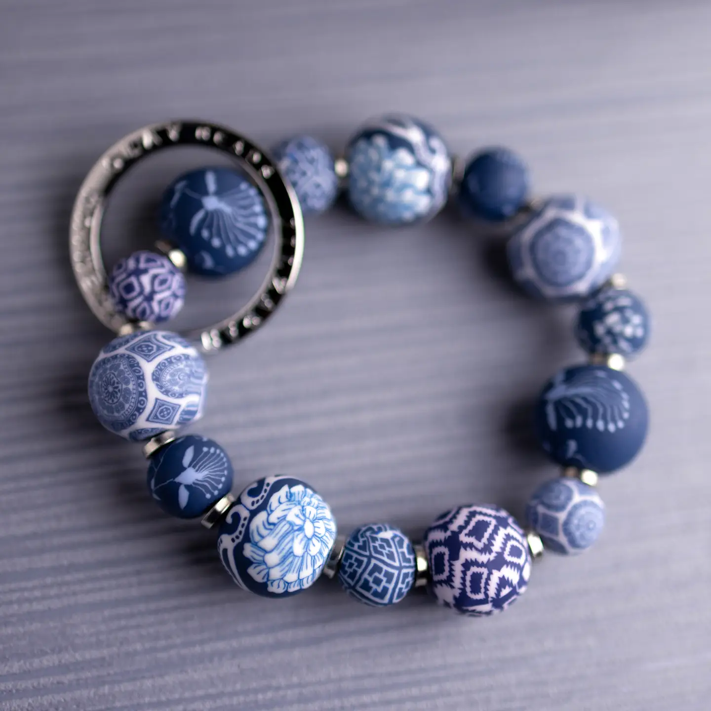 Beaded Wrist Keychain Small