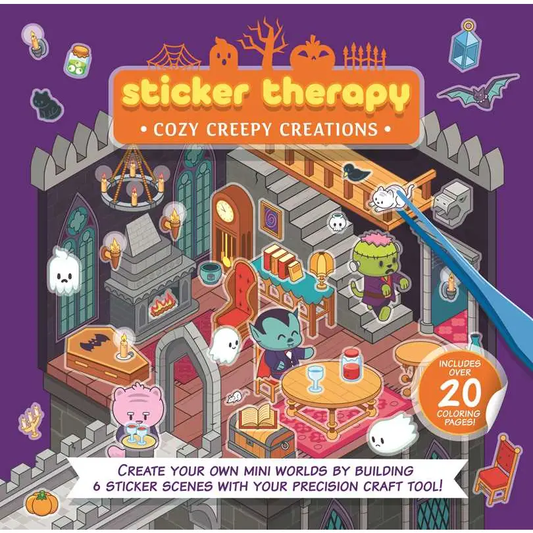 Sticker Therapy: Cozy Creepy