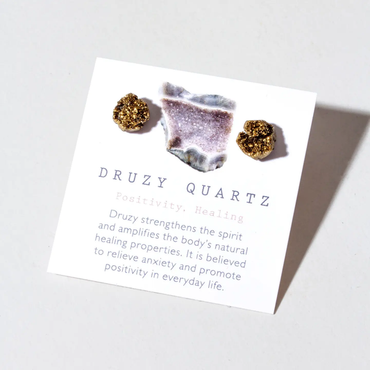 Stardust Druzy Stud Earrings