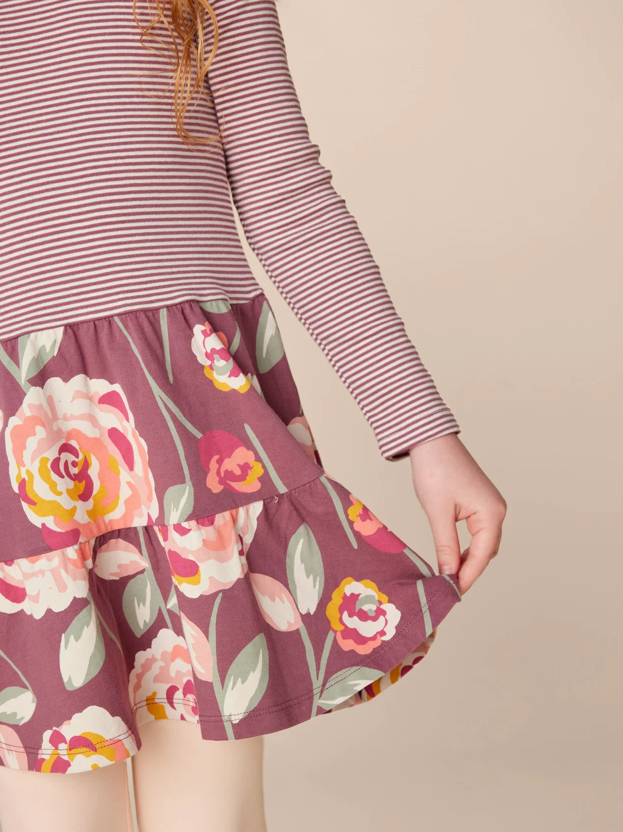 Girls Turkish Rose Tiered Dress