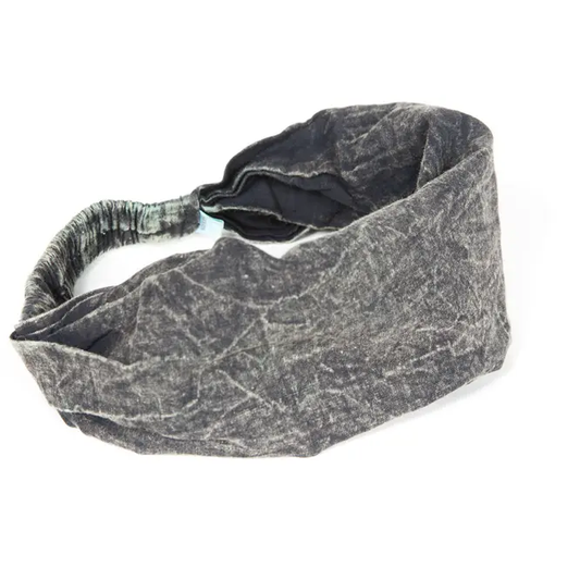 Dark Grey Cotton Headband