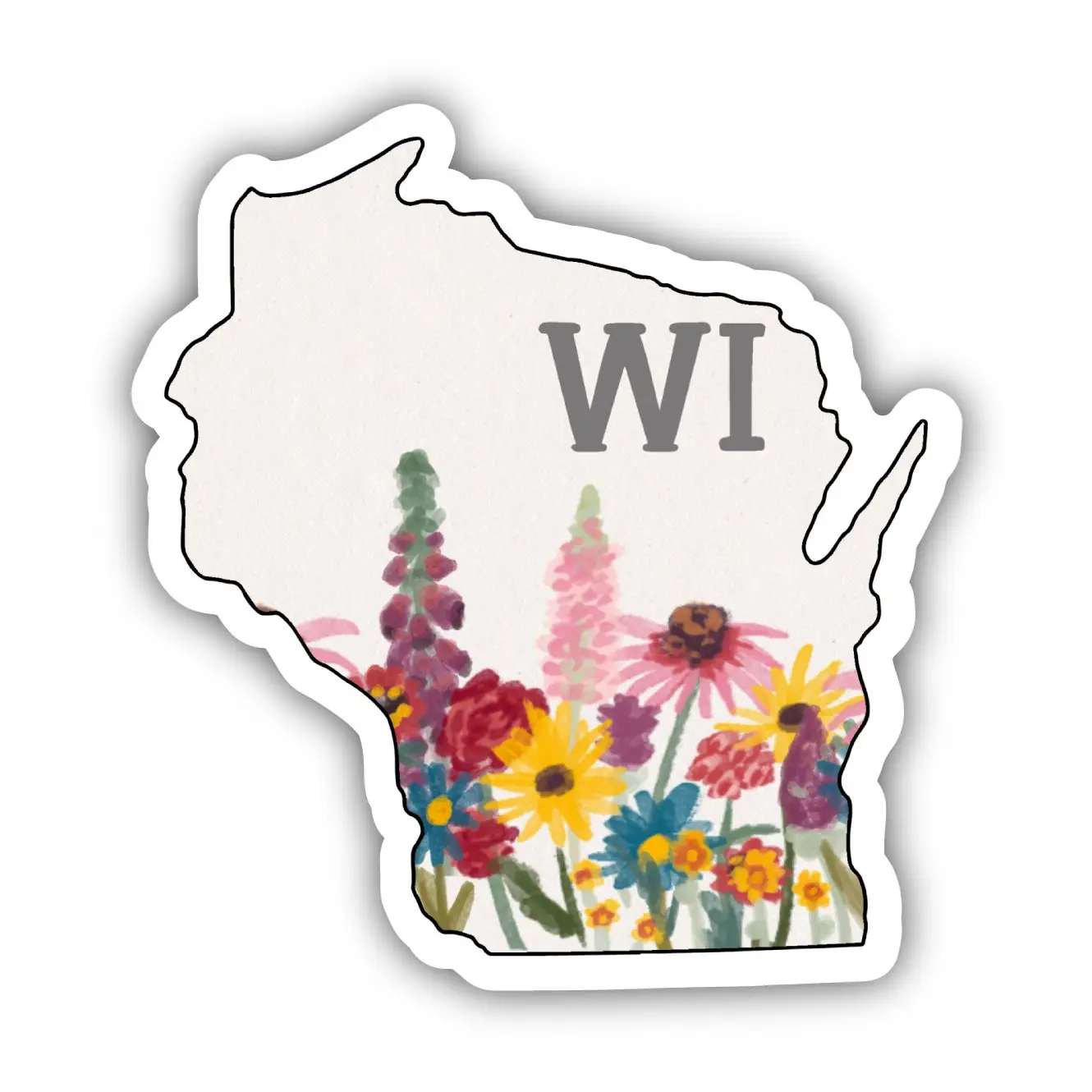 Wisconsin Wildflowers Sticker