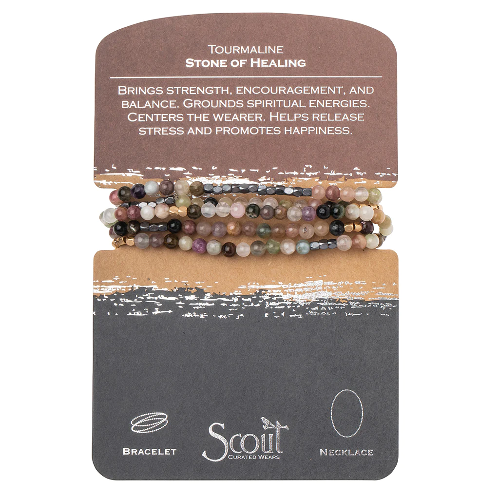 Stone Wrap Bracelet Tourmaline