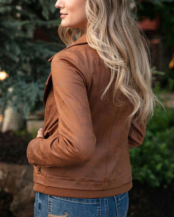 Moto Jacket Faux Leather