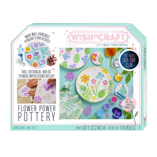 Wish Craft Flower Power Pottery Kit