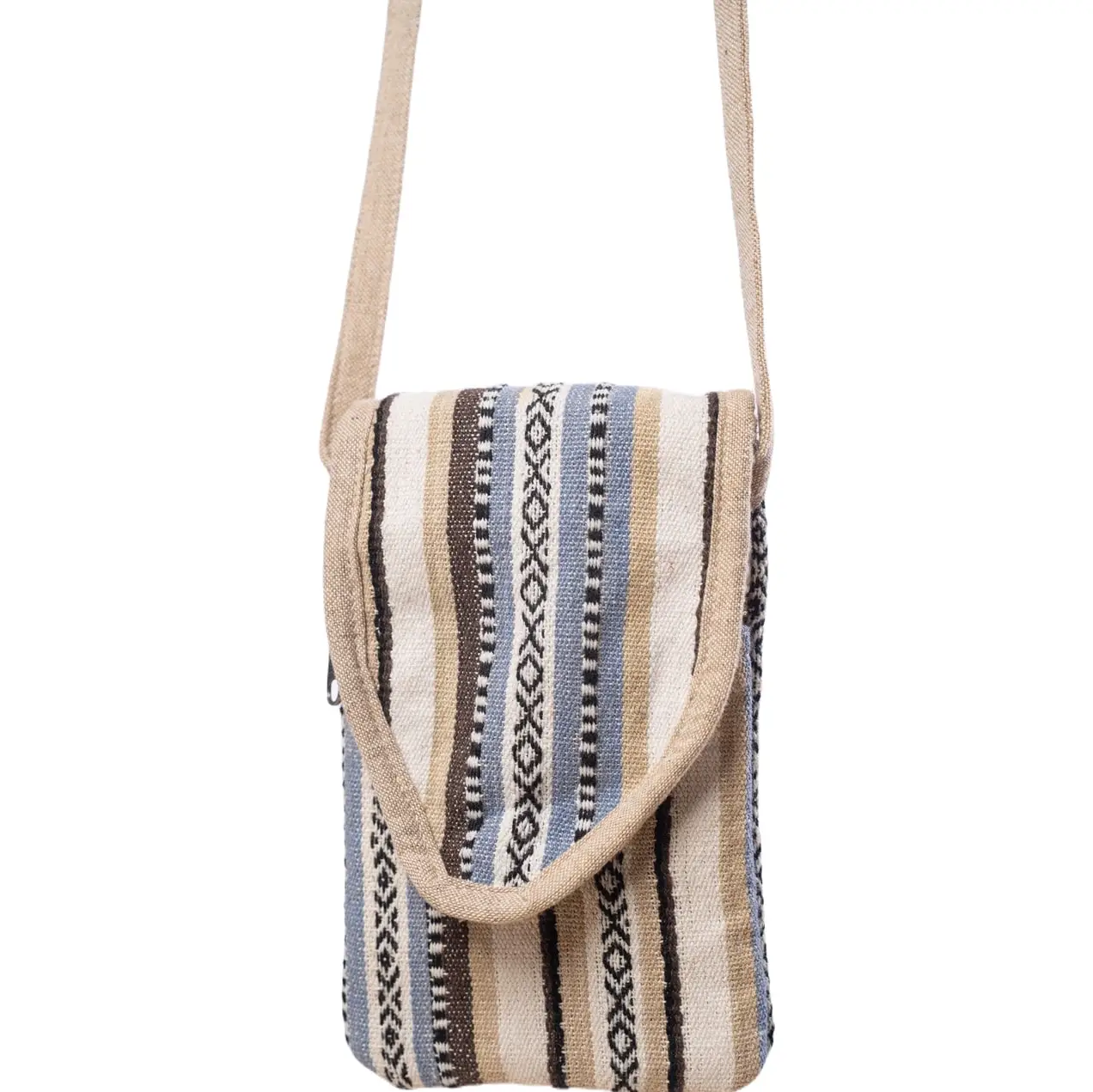 Woven Cell Phone Crossbody Bag