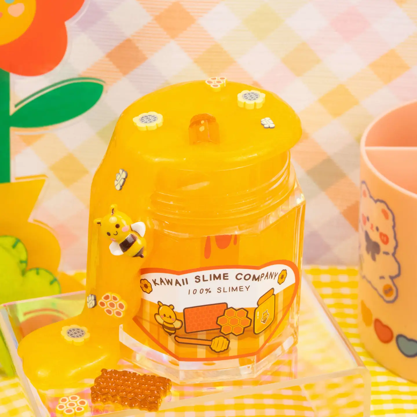 Homemade Honey Clear Slime