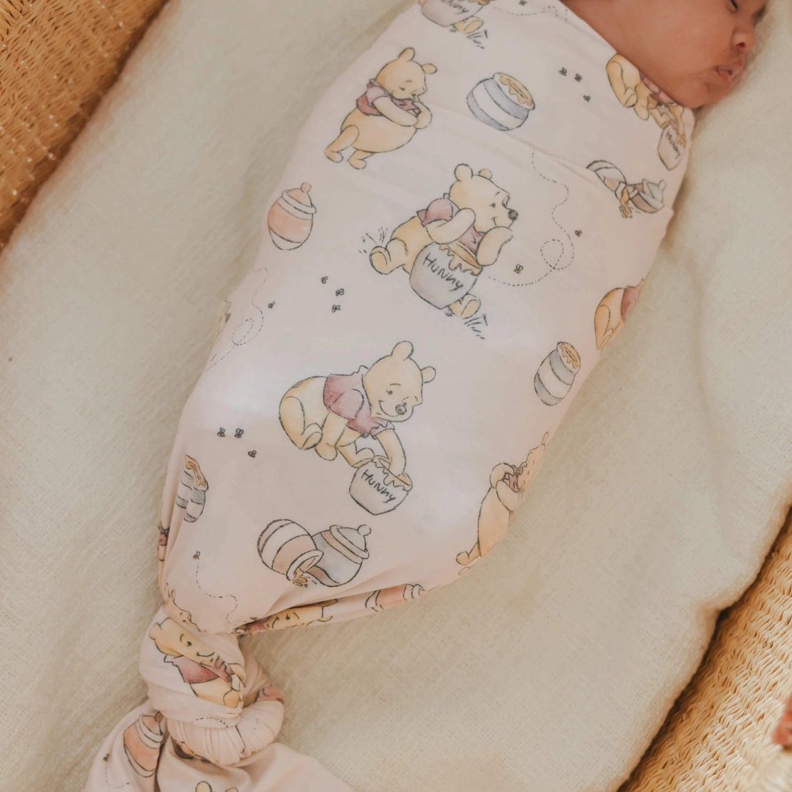 Winnie the Pooh Hunny Knit Swaddle Blanket