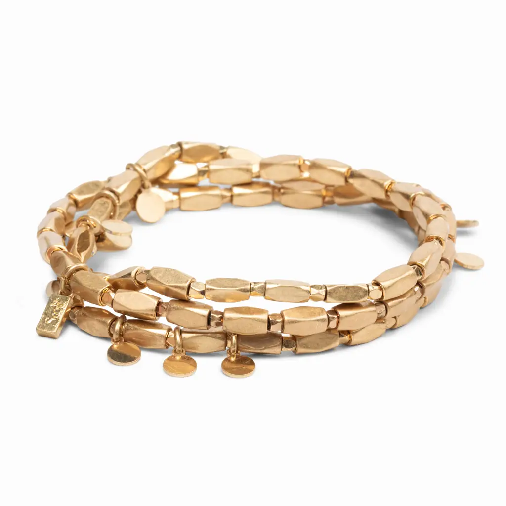 Metal Wrap Necklace/Bracelet/Anklet Iconic Gold