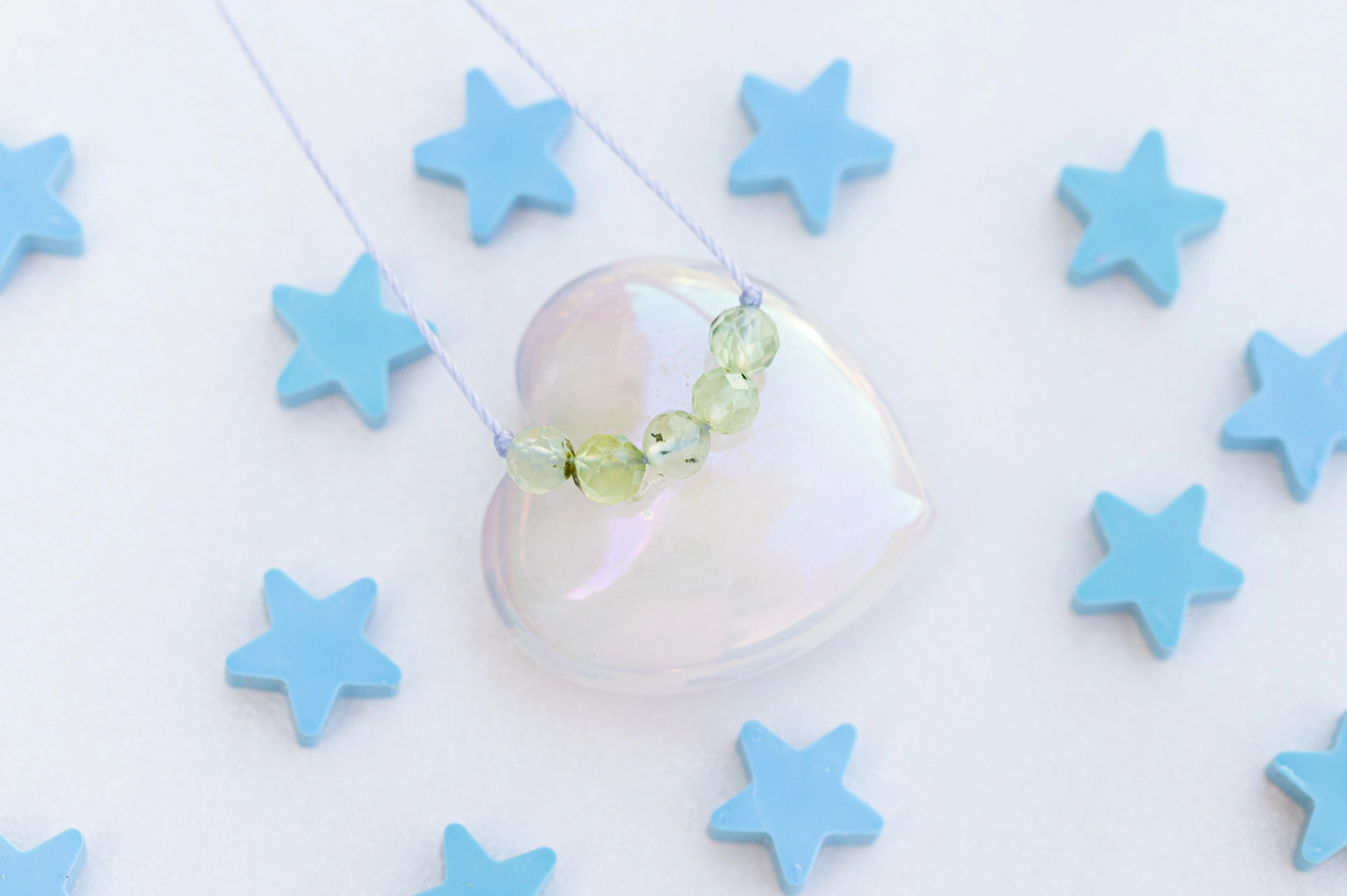 Little Wish Kids Necklace Prehnite for Protection