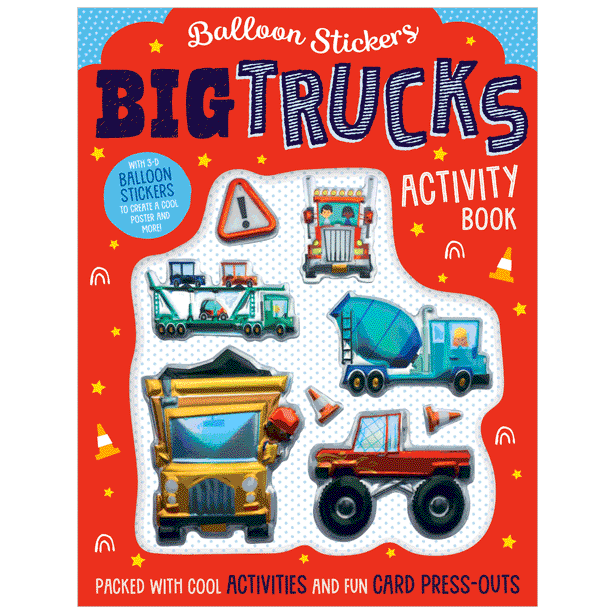 Big Trucks Ballon Sticker Activity Book