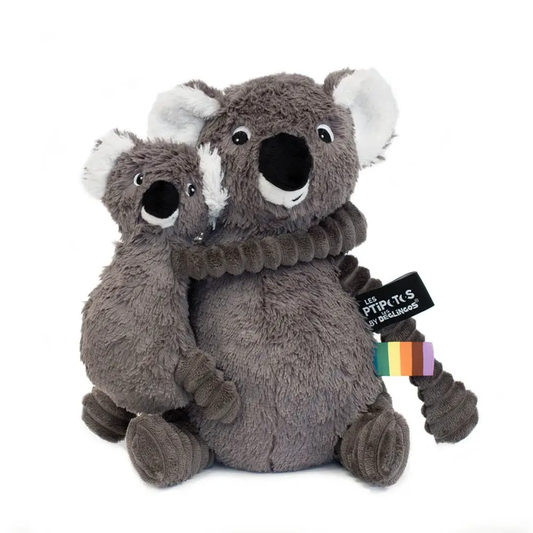 Les Ptipotos Plush Koala With Baby