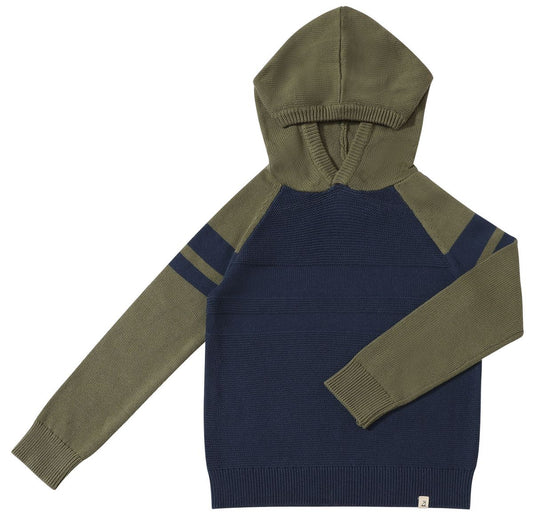 Boys Pedro Striped Hooded Sweater