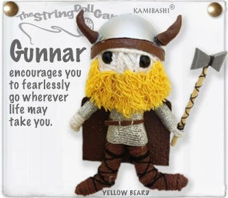 Gunnar the Warrior String Doll Keychain