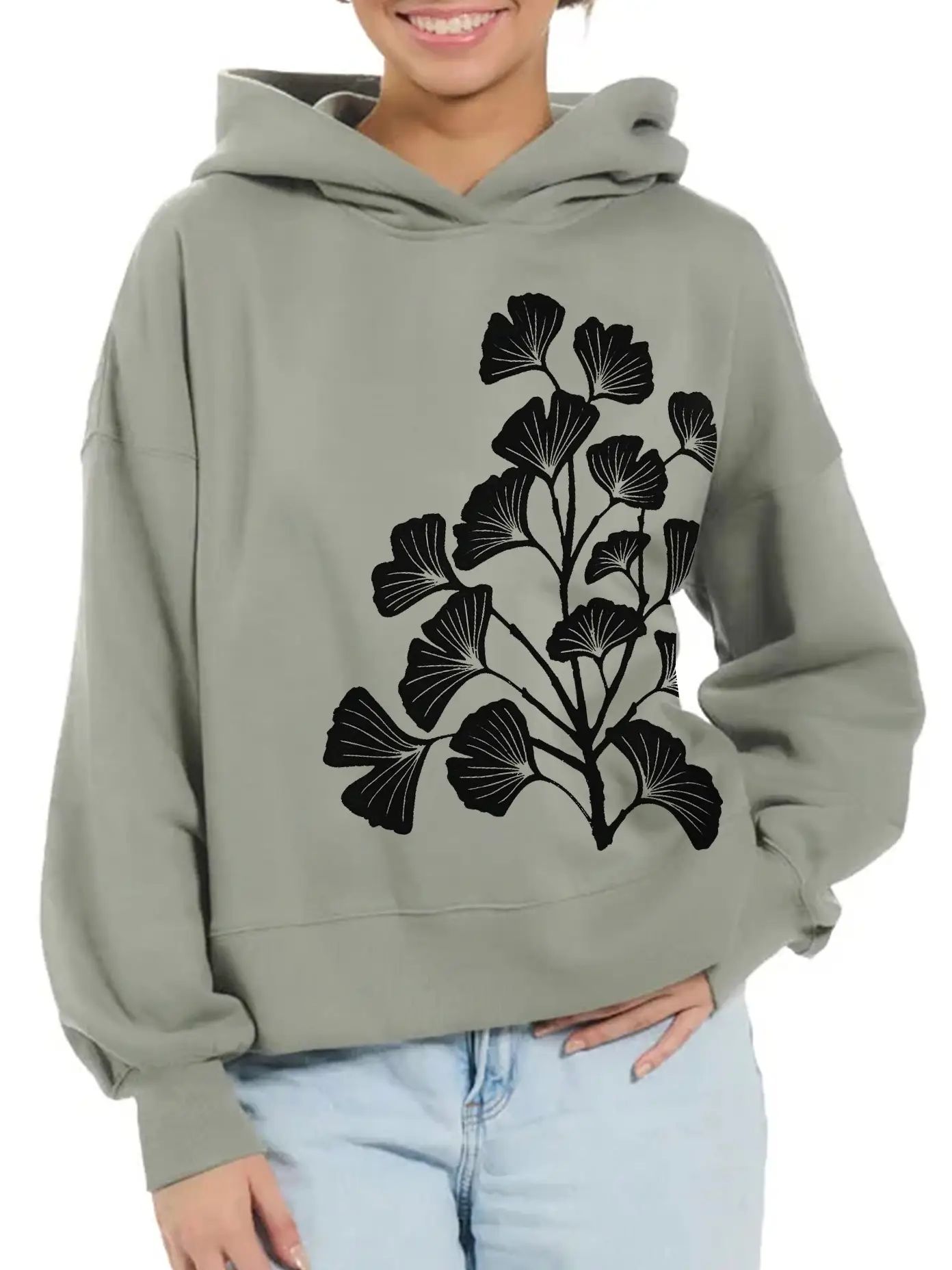 Gingko Boxy Hoodie