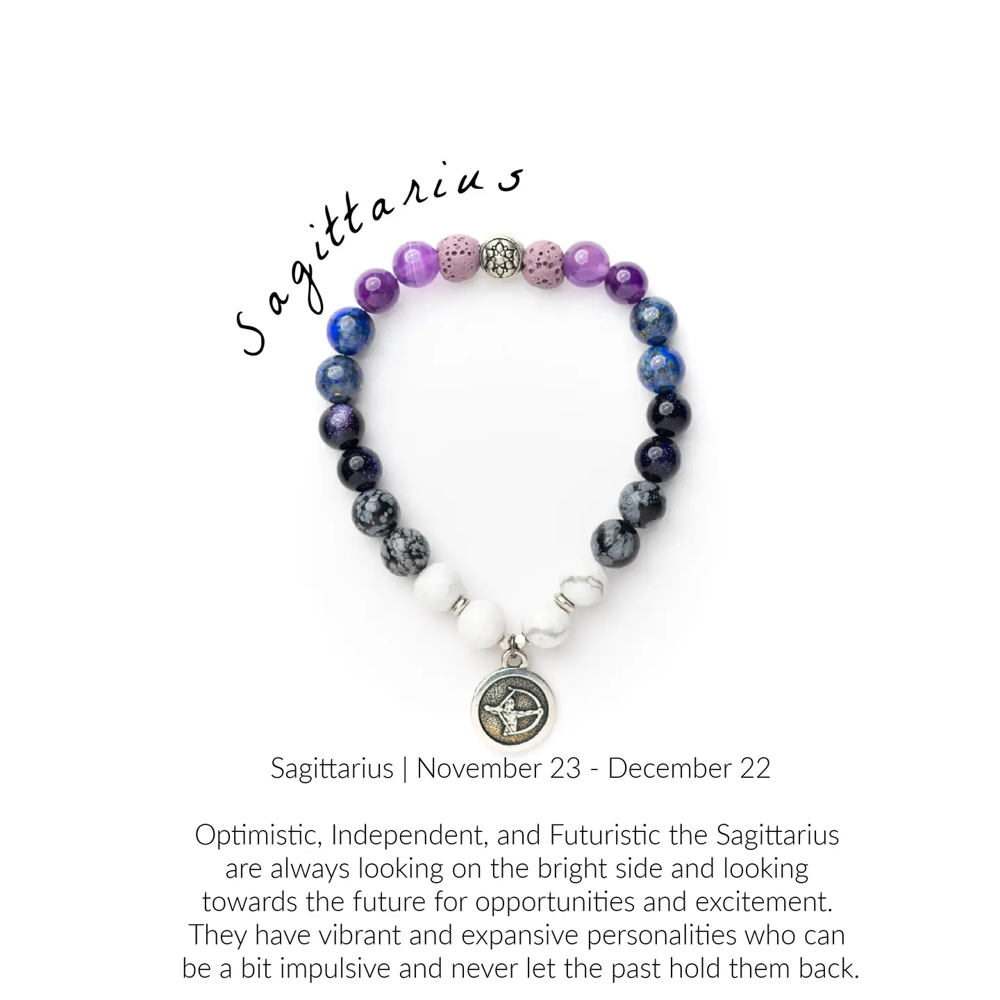 Sagittarius Gemstone Bracelet